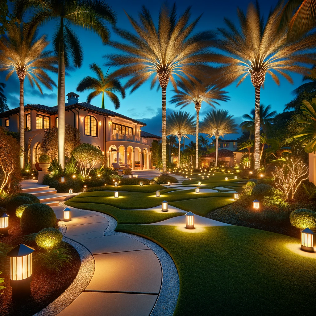 landscape lighting in palm beach